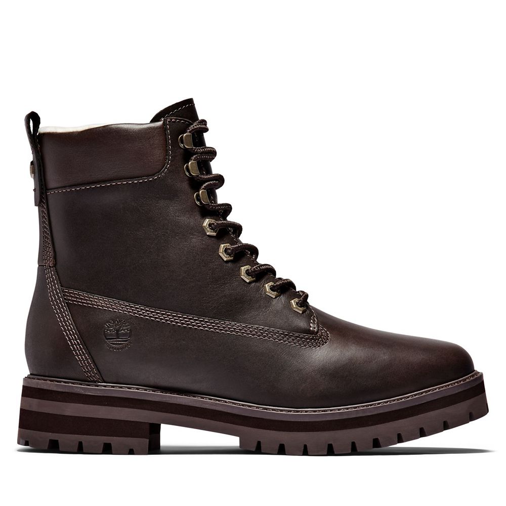 Botas de Invierno Timberland Argentina Hombre - Courma Guy Waterproof - Marrones Oscuro - BGWSTR-598